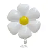 Novo balão de filme de alumínio Daisy coreano para fotos de aniversário de bebê, adereços para fotos, balão de plumeria com flor branca