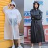 Impermeable no desechable Estilo largo engrosado A prueba de tormentas ligero portátil Impermeable de EVA Poncho impermeable para niños Impermeable para adultos