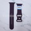 Adequado para Apple Watchs11/10 Pulseira Apple Watch Cor Sólida Silicone Apple Figura Borboleta Fivela Figura 8 Pulseira