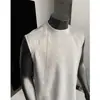 Regata Canelada Branca Pesada Masculina Verão Americana Sem Mangas Camiseta Fitness Atletismo Esporte Sensação Fresca Camiseta Sem Mangas