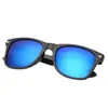 AliExpress Gafas de Sol con Película de Color Uña de Arroz Vintage Tendencia de Moda Gafas de Sol Reflectantes Gafas de Sol de Montura Negra Versátiles