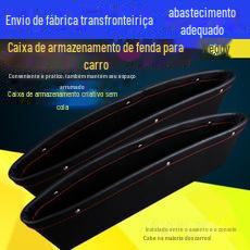Caixa de armazenamento de lacuna de carro caixa de armazenamento de lacuna de carro caixa de couro para artigos diversos caixa de armazenamento de lacuna de assento de carro