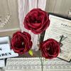 Rosa Vermelha Cachoeira Net Cartão de Parede Vermelha Simulação Flor Parede Shopping Mall Set Decoração Ritual Sense