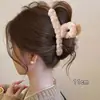 Nuevo pinza de pelo de felpa 2026 para mujer, pinza de tiburón extragrande de alta gama, pinza versátil para la parte trasera de la cabeza, adecuada para cabello grueso