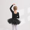 Roupa de Dança Infantil, Roupa de Prática Laranja para Meninas, Algodão Puro, Roupa de Dança para Exame de Grau de Menininha, Saia de Ballet, Manga Curta de Verão