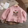 Estilo Princesa Primavera e Outono Doce e Fofo Blusa Chegada Nova Outono Moletom Manga Longa Bebê Roupas de Outono para Bebês