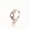 Anillo de Plata de Ley 925 Chapado en Oro de 18 Quilates Japón y Corea del Sur Vive con Artículos Más Vendidos Anillo Individual de Moda para Hombres y Mujeres Industria Pesada Ajustable