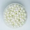 Fabricante Vende Perlas Artificiales de Alto Brillo ABS Sin Agujero, Accesorios para Pasadores de Cabello DIY de Perlas con Medio Agujero, Perlas Sueltas Redondas