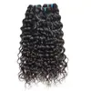 Cabello Liso Cabello Humano Puro Cortina Mecánica 30 pulgadas Onda de Agua Paquete de Cabello Humano Se Puede Decolorar # 27