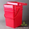 Barril cuadrado de plástico blanco de 20L, barril cuadrado grande de 20L, excelente sellado