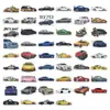 52 Peças Adesivos de Carro Esportivo Modificado JDM Carro de Corrida Retro Porta-Malas Capacete DIY Adesivos Decorativos à Prova d'Água Venda por Atacado