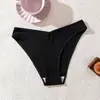 Calcinhas Seamless de Cintura Média para Mulheres, Respiráveis, Não Apertam, Amigáveis à Pele, Roupa Íntima Simples de Cor Sólida