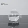 Aquário redondo, vaso de vidro transparente, recipiente para plantas hidropônicas, vaso criativo ecológico para plantas verdes cultivadas em água, ornamento decorativo