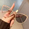 Gafas de Nuevo Estilo que Cambian de Color y Filtran la Luz Azul, Gafas Lisas Personalizadas, Gafas Planas Versátiles, Modernos y Retro Marcos de Metal Ultraligeros para Mujer