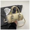 Bolso Satchel Retro de Moda Bolso Boston para Mujer 2025 Primavera Nuevo Novedoso Nicho de Alta Gama Versátil Bolso de Hombro Cruzado