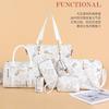 2024 Nova Bolsa Feminina Simples Moda Conjunto de Seis Peças Bolsa Mãe Elegante All-match Portátil Grande Bolsa de Ombro Bolsa Feminina Crossbody