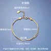 Pulseira de corrente osso de cobra de prata s925 semiacabada ouro branco contas vestíveis material para acessórios de prata para pulseira DIY