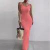 2026 Comercio Electrónico Transfronterizo Sitio Independiente Ropa Femenina Europea y Americana Amazon Ajuste Delgado Sin Mangas Vestido Elegante
