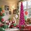 Árbol de Navidad Cónico de Lentejuelas Rojo Rosa Más Vendido de Amazon, Fácil de Doblar y Guardar, Adecuado para Accesorios de Decoración de Escena de Dormitorio y Sala de Estar