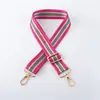 Correa de bolso versátil de lona de nailon colorida y ensanchada para mujer, accesorio de correa ancha para el hombro, adecuada para llevar al hombro o cruzada, reemplazable y ajustable