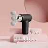 Mini Pistola de Liberação Miofascial Recarregável, Ferramenta de Massagem Esportiva e Yoga, Pistola de Massagem de Três Cabeças, Massageador Elétrico para Relaxamento Muscular