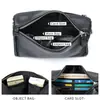 Bolso de Hombro para Hombre Moda Versátil Cuero Bolso de Hombre Casual Simple para Viajes Diarios Bolso de Hombro de Piel de Primera Capa