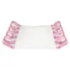 Fornecimento Exclusivo Transfronteiriço de Colchão Inflável Flutuante de Malha Rosa Lantejoula Estilo Ins, Pvc Espessado para Piscina de Praia Adulto Lazer Boia Aquática
