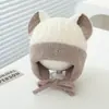 Novo Chapéu de Bebê Inverno Fofo para Menino Desenho Animado Elefante Inverno Acolchoado Quente Proteção para as Orelhas Chapéu de Lã de Pelúcia