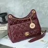 2025 Nova Bolsa Pequena de Fragrância Primeira Camada Couro Bovino Bolsa Hobo Tmall Elf Moda Mais Fácil de Combinar Passeio Transversal Bolsa Feminina