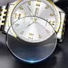 Reloj de Hombre Lige/Lige Business Esfera Grande Simple Resistente al Agua Luminoso Doble Calendario Correa de Acero Reloj de Cuarzo