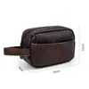 Necessaire Masculina, PU Color-Blocking, Impermeável, Resistente a Manchas, Bolsa Portátil de Viagem de Negócios de Alta Qualidade, Bolsa de Armazenamento para Viagem