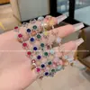 Diseño de Nicho, Elegante y Exquisito Cristal Brillante Temperamento, Pulsera de Nicho Exquisita de Lujo Ligero, Joyería de Mano de Moda Personalizada para Mujer