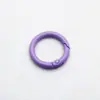 Hebilla de resorte de color, anillo de resorte de aleación de pintura de círculo abierto de metal, cadena para teléfono móvil, cadena para bolso, accesorios hechos a mano
