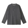 Yidao Roupas Vintage 2026 Outono Novo Suéter Pulôver Estilo Americano Old Money para Homens Malha Cleanfit Gola Henley