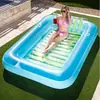 Piscina Flutuante Inflável de PVC Transfronteiriça para Bronzeamento, Cama Elástica Inflável para Adultos, Piscina Flutuante para Tomar Sol no Quintal