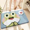 Atacado de Fábrica Decoração Animal de Desenho Animado Fofo Tapete Animal de Caxemira Irregular Absorvente Antiderrapante Tapete para os Pés para Banheiro