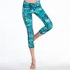HWT YOGA Ropa Nueva para Deportes al Aire Libre y Ocio YOGA Ajustada Leggings de Siete Puntos Jungla Venta al por Mayor