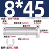 Acero Inoxidable 304 Pasador Plano con Cabeza Plana Pasador Cilíndrico con Ranura con Posicionamiento por Anillo de Retención mm3M4M5M6M8M10M12