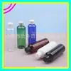 Botella transparente de 100 ml con tapa ordinaria, botella con tapa de rosca azul, botella de 100 ml con tapa de rosca marrón, botella para aceite esencial, botella para loción, botella para hidrosol