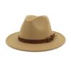 Sombreros de fieltro de ala ancha unisex para hombre y mujer, sombrero Panamá Trilby, sombrero de jazz