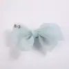 Accesorios de Lazo de Gasa Fina Color Sólido Accesorios de Pasador de Gasa Accesorios Semi-terminados para DIY Accesorios para el Cabello de Niños Pasador