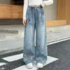 Pantalones para Niños 2026 Ropa Infantil Moda Niñas Jeans Bordados Otoño Dibujos Animados Infantiles Elegantes Pierna Recta Pantalones Largos Modernos