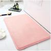 Alfombrilla de Suelo de Coral Fleece Temu Transfronteriza, Alfombrilla Absorbente Antideslizante para Baño, Alfombrilla para Pies de Baño de Color Sólido, Engrosada, Envío Directo de Fábrica