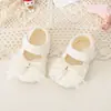 Zapatos y Calcetines de Bebé para Primavera y Verano, Calcetines Antideslizantes para Bebé, Zapatos Suaves de Suela Blanda para Primeros Pasos, Zapatos para Niños Pequeños, Zapatos de Algodón para Bebés, Sandalias con Lazo