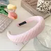 Diadema de Esponja Marrón para Niñas, de Ala Ancha, de Alta Gama, Diadema de Moda para Lavarse la Cara, Pinza para el Cabello de Alta Presión Craneal