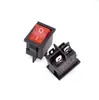 Interruptor tipo barco KCD1-101 15*21 mm2/3/4/6 pines 2/3 posiciones interruptor basculante 6A250V10A125V