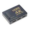 Conmutador de audio y video HDMI HD tres en uno con control remoto por infrarrojos, convertidor compatible con 4K tres cortes uno