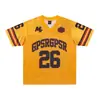 Oso Mágico 2026 Nueva Camiseta de Satén de Verano Estilo Retro Americano Jersey de Fútbol Holgado Estilo Deportivo de Manga Corta para Carreras