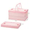 Nueva caja de almacenamiento plegable para juguetes infantiles, bonita papelera de almacenamiento de ropa estilo caricatura, cubo de almacenamiento para bloques de construcción de uso doméstico para la sala de estar