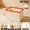 Caja de almacenamiento plegable para libros de texto BNBSDesk, caja de almacenamiento de libros a prueba de polvo portátil para dormitorio de estudiante, con tapa